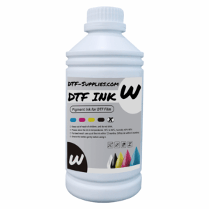 Achieve vibrant and lasting prints with our High-Quality White DTF Ink. Perfect for Epson printers and dual-head DTF setups. Ensures smooth, brilliant results.