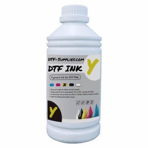 Vibrant Yellow DTF Ink for Bright, Quality Prints