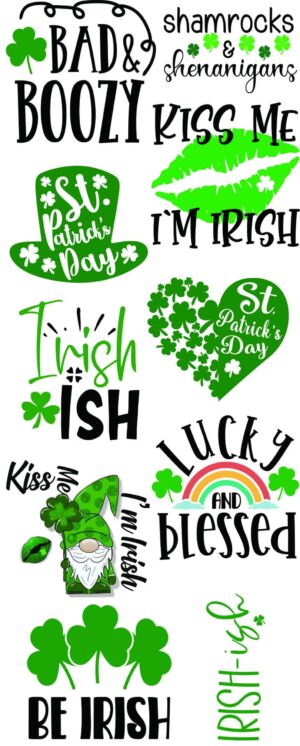 Ready to Press Gang Sheet St Patrick's Day 3