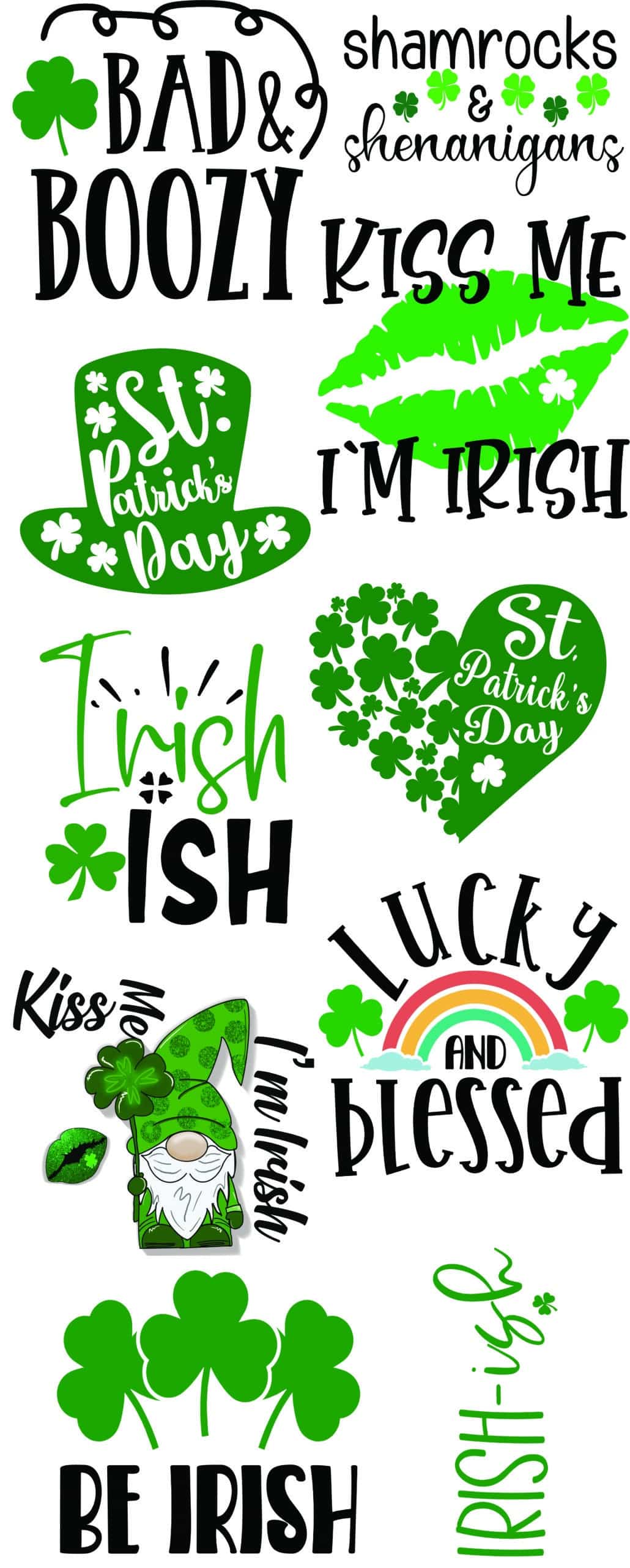 Ready To Press Gang Sheet St Patrick'S Day 3 1 Ready To Press Gang Sheet St Patrick'S Day 3