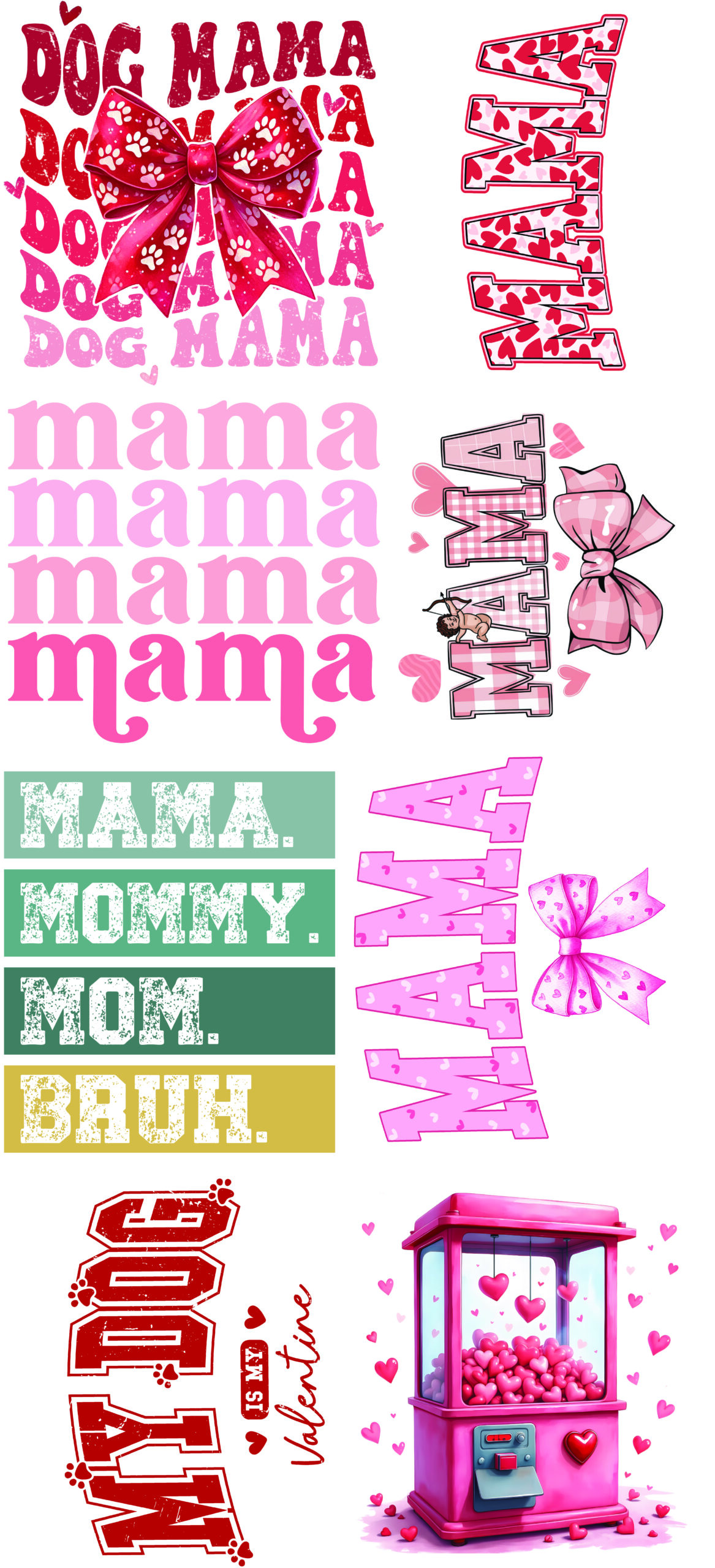 Ready To Press Gang Sheet Mother'S Day 1 Ready To Press Gang Sheet Mother'S Day