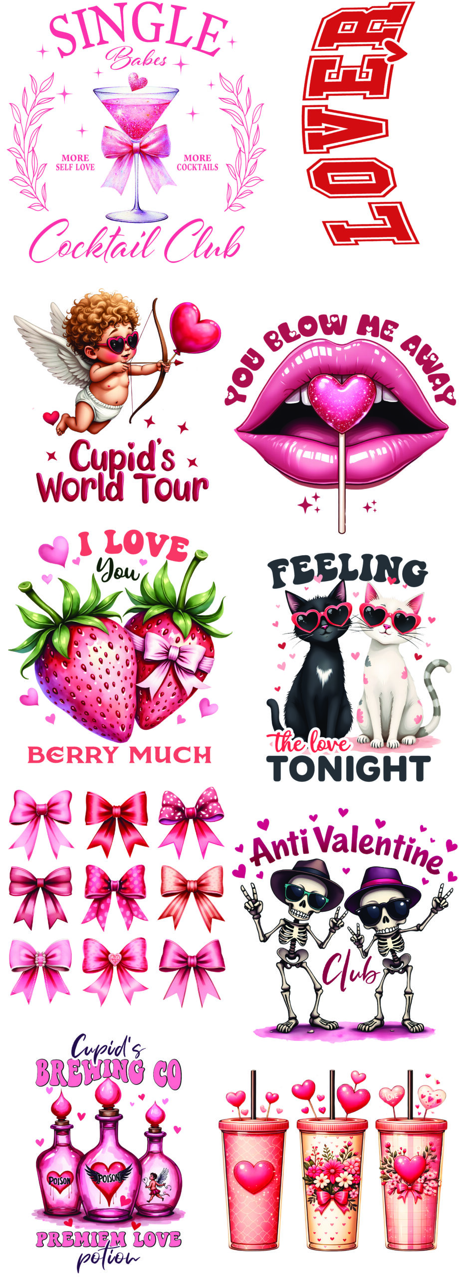 Ready To Press Gang Sheet Valentines Day 1 Ready To Press Gang Sheet Valentines Day