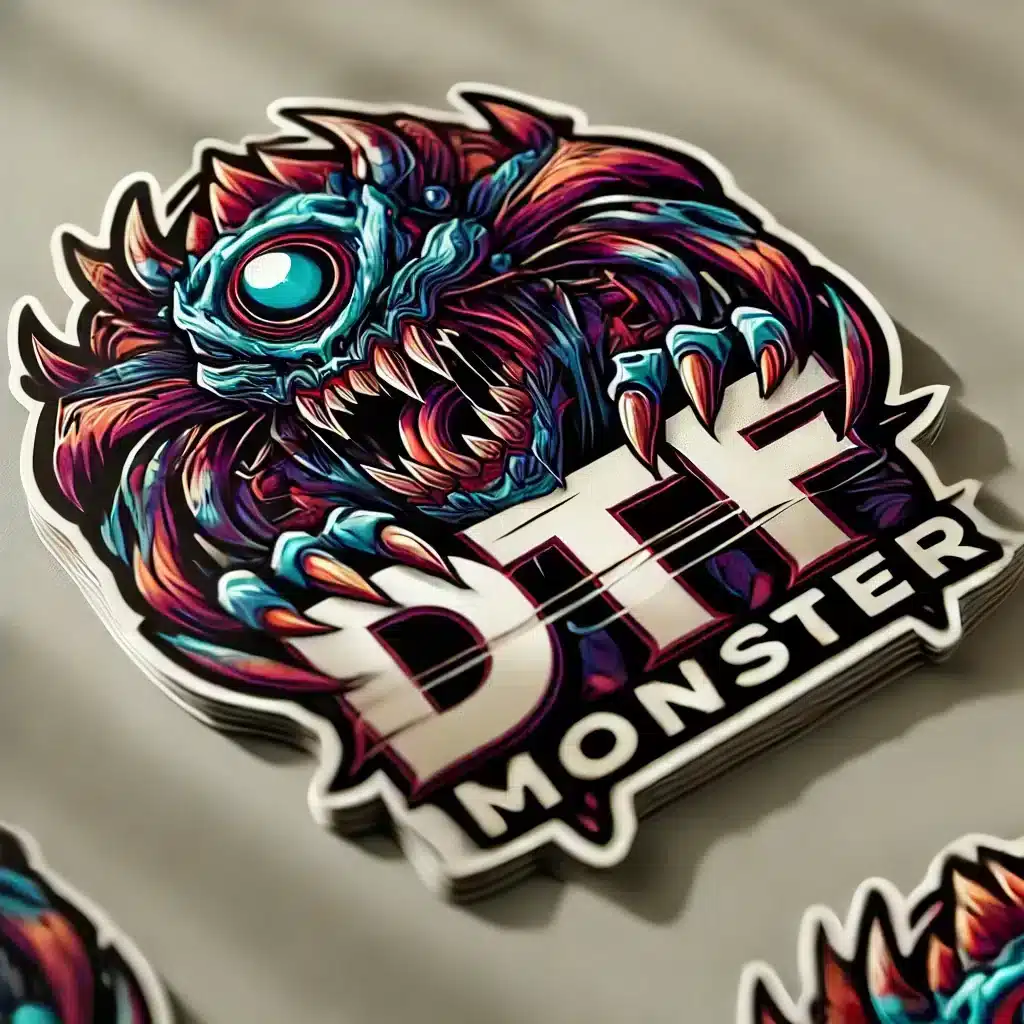 Custom Vinyl Stickers 1 Custom Vinyl Stickers Of A Monster
