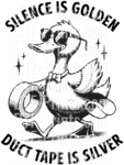 Funny Duck Dtf Transfer