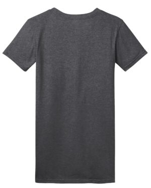 DT5001 District Women's Fitted The Concert Tee, blank, Heathered Charcoal, back
